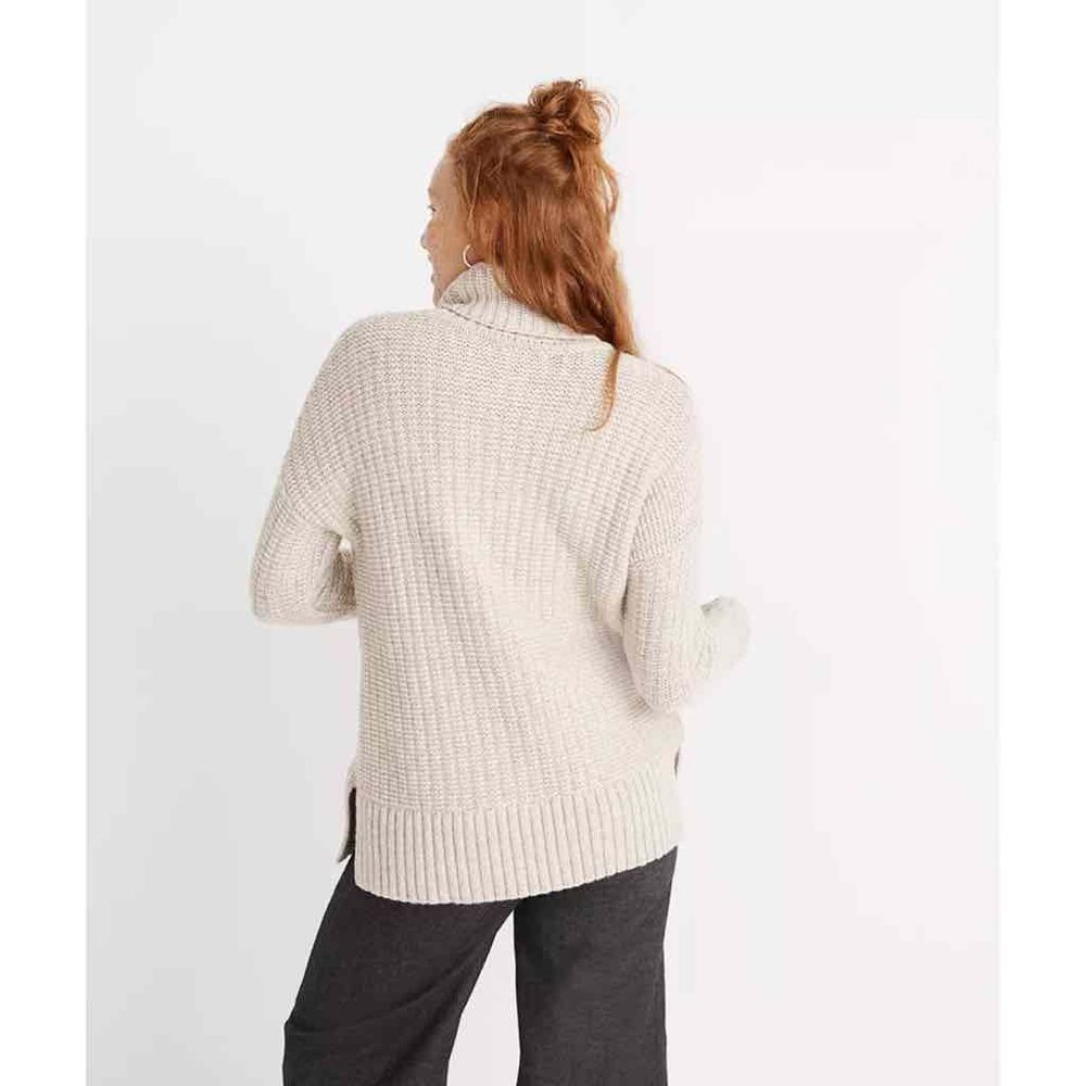 Madewell Ribbed Turtleneck Tunic Sweater Size Medium - Picture 5 of 9